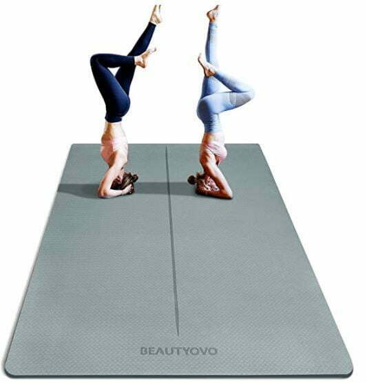 Round Yoga Mat: 6' x 4' Large Yoga Mat
