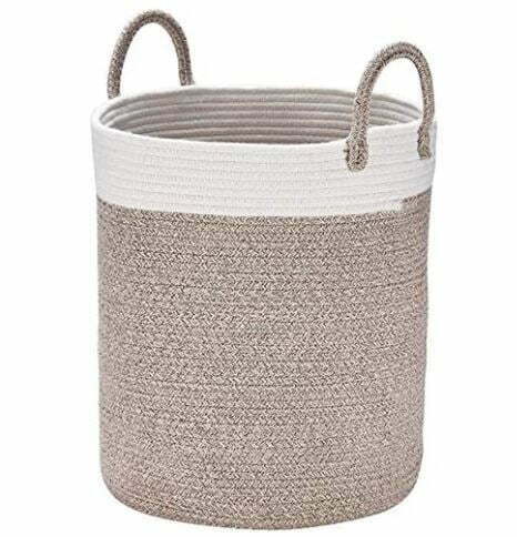 Types of Yoga Mat Storage: LA JOLIE MUSE Woven Basket Rope Storage Baskets
